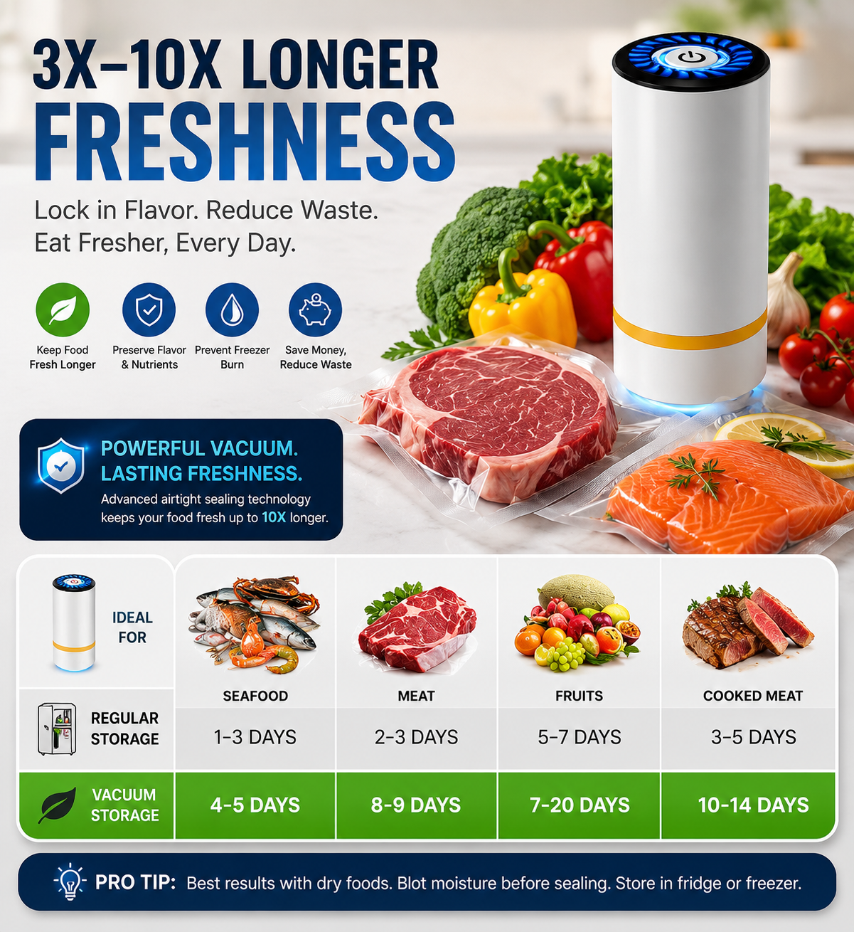 EasyAir Food Vacuum Freshness Sealer